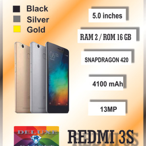 Xiaomi Redmi 3s Ram 2 16 Grey Gold Tokopedia