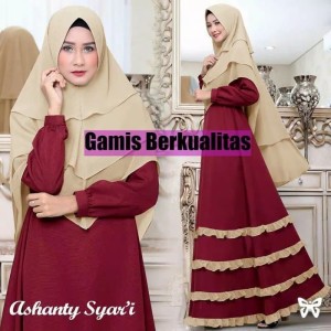 Gamis Syarii Baju Muslim Pesta Hijab Wanita Tokopedia