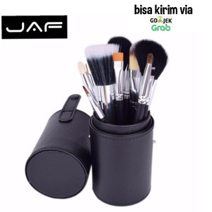 Kuas Brush Jaf Make Up Kosmetik 12pcs Case Tas Bulat Tokopedia