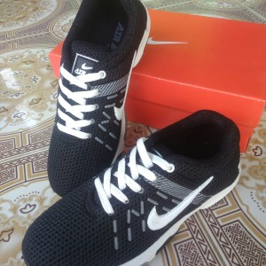 Sepatu Sport Nike Airmax 2016 Black Kets Casual Cowok Tokopedia