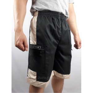 Celana Cargo Pendek Pria Cargo Pendek Cowok Short Cargo Hitam Tokopedia