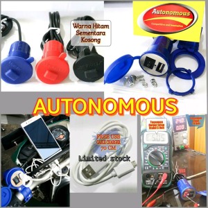 Praktis Charger Hp Motor Usb 12 24 V Waterprooft Bergaransi Tokopedia