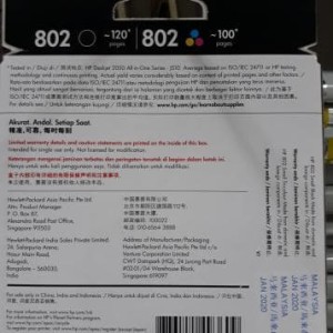 Hp 802 Ink Catridge Color Tokopedia