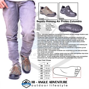 Sepatu Outdoor Air Protec Columbia Warna Dan Size Lihat Deskripsi Tokopedia