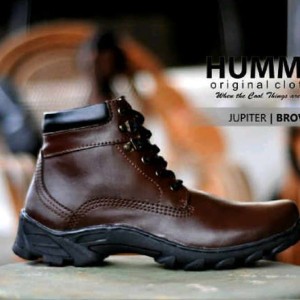 Humm3r Jupiter Coklat Sepatu Boot Kerja Pria Sepatu Boots Tracking Pria Casual Keren Trendy Tokopedia