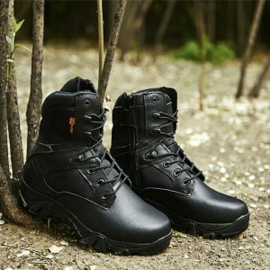 Sepatu Delta Tactical Outdoor 8 Inc Hitam Sepatu Gunung Hiking Army Tokopedia