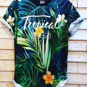 Baju Kaos Full Print Tropical Tokopedia