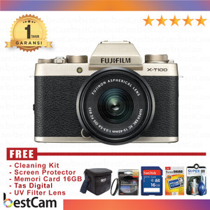 Fujifilm Xt100 Kit Xc 15 45mm Garansi Resmi Fujifilm Indonesia Tokopedia