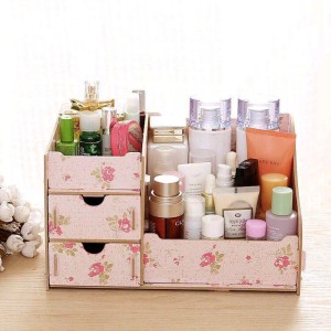 Al Rak Kosmetik Organizer Desktop Storage Pink Flower Tokopedia
