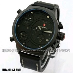 New Keren Banget Jam Tangan Swiss Army 4176 Triple Time Chrono Aktif Leather Kulit Warna Coklat Tua Dan Coklat Muda By Deyostore Deyo Store Tokopedia