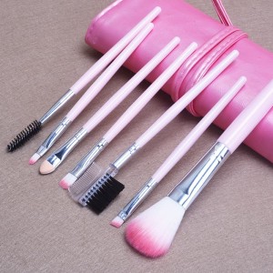 Pouch Makeup Brush Set Kuas Kosmetik 7 Pcs Tokopedia