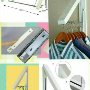 Gantungan Baju Lipat Indoor Multifunction Clothes Hanger Tokopedia