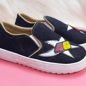 Sepati Anak Anak Foxing Denim 46 Sporty Tokopedia