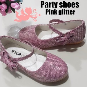 Sepatu Anak Perempuan Pink Party Glitter Tokopedia
