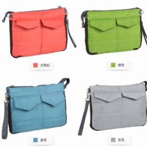 Bag In Bag Women Organizer Tas Pouch Dompet Kosmetik Biru Muda Tokopedia