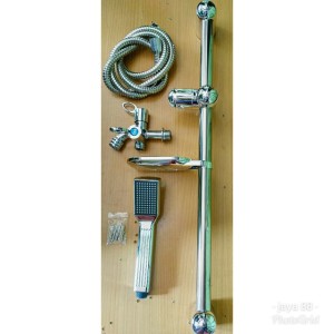 Harga Hemat Shower Tiang Shower Tiang Paket Kran Cabang Tokopedia