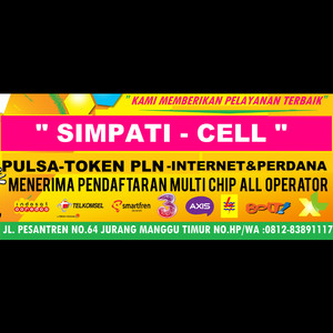 Spanduk Daftar Harga Pulsa Tokopedia