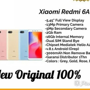 Hp Xiomi Redmi 6a Tokopedia