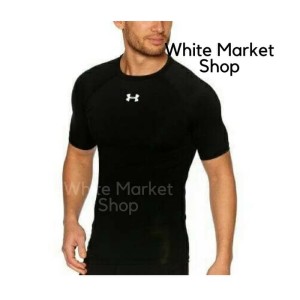 Baselayer Lengan Pendek Underarmour Fitness Futsal Kaos Tokopedia