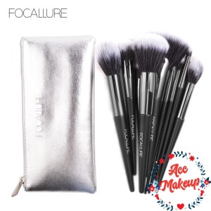 Pouch Makeup Brush Set Kuas Kosmetik 7 Pcs Tokopedia