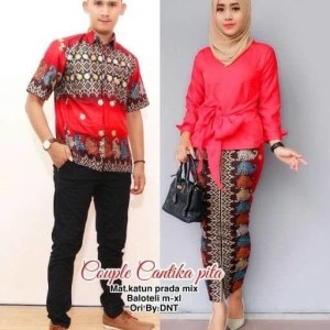 Baju Couple Batik Cantika Tokopedia