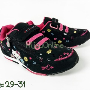 Sepatu Ando Hello Kitty Terbaru Sepatu Anak Perempuan Hitam Putih Tokopedia