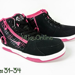 Sepatu Sekolah Anak Perempuan Sneaker Perekat Galletti White Purple Tokopedia