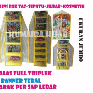 Rak Gantung 4in1 Rak Tas Sepatu Jilbab Kosmetik Tokopedia
