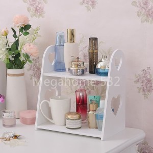 Rak Kosmetik Gambar Hati Makeup Desktop Storage Serbaguna Murah Tokopedia