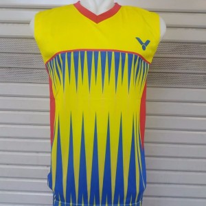 Baju Singlet Badminton Victor V 20 Merah Tokopedia