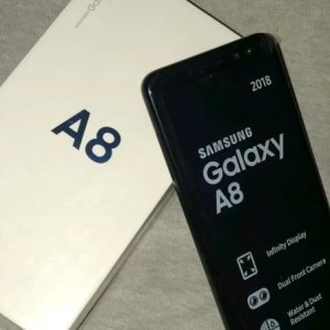 Samsung A8 2018 Black Sein Tokopedia