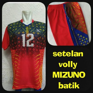 Setelan Kaos Celana Volly Mizuno Tokopedia