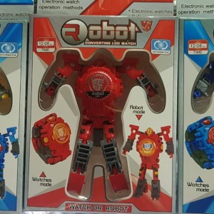 Jam Tangan Robot Transformer Jam Tangan Anak Transformer Tobot Tokopedia