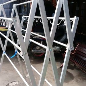 Jemuran Baju 130cm Alumunium Silver Hanger Tokopedia