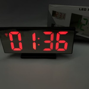 Mirror Led Digital Alarm Clock Cermin Jam Digital Alarm Tokopedia