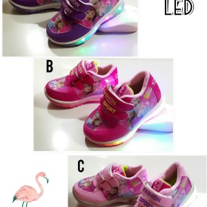 Sepatu Anak Perempuan Frozen Led 22 25 Tokopedia