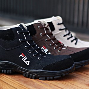 Sepatu Boots Pria Crocodile Boot Safety Ujung Besi Kulit Tokopedia