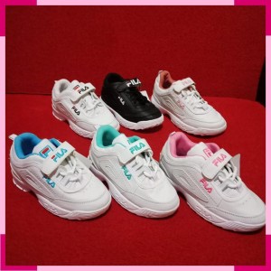 Sepatu Fila Distruptor Kids Anak Sneakers Kets Casual Perempuan Tokopedia