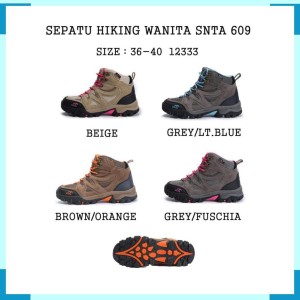 Sepatu Gunung Snta 609 Series Grey Blue Sepatu Wanita Outdoor Camping Tokopedia
