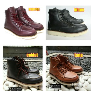 Sepatu Boots Kulit Pria Tokopedia