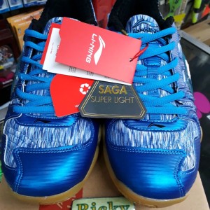 Sepatu Badminton Lining City Blue Tokopedia