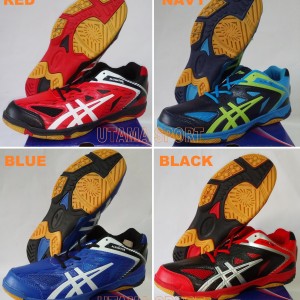 Sepatu Badminton Bulutangkis Professional Alligator Black Red Silver Tokopedia