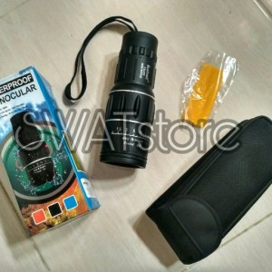 Paket Hunting Teropong Binocular Monocular Bushnell 16x52 Plus Smartphone Holder Tokopedia