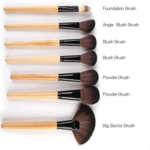 Kuas Make Up Kosmetik Profesional 15 Set Brush Kecantikan Tokopedia