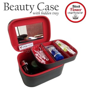 Cantik Tas Tempat Kosmetik Tray Dalam Motif Brwon Zebra Tokopedia