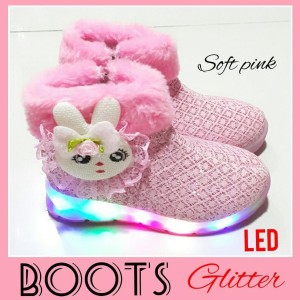 Sepatu Anak Perempuan Boots Glitter Bulu Tokopedia
