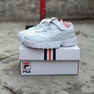 Sepatu Fila Distruptor Kids Anak Sneakers Kets Casual Perempuan Tokopedia
