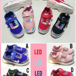 Sepatu Anak Anak Led Sprt Nk Laki Laki Dan Perempuan Tokopedia