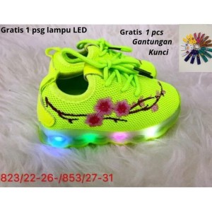 Sepatu Anak Cewek Import Bunga Sepatu Led Anak Perempuan Import Bunga Tokopedia