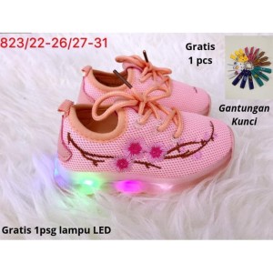 Sepatu Anak Cewek Import Bunga Sepatu Led Anak Perempuan Import Bunga Tokopedia